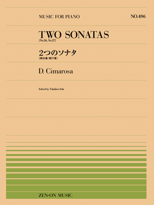 D.チマローザ：二つのソナタ〔第26番、第27番〕(PP-496)
